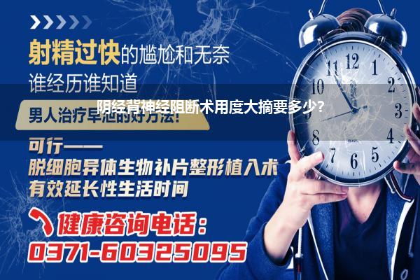 阴经背神经阻断术用度大摘要多少?